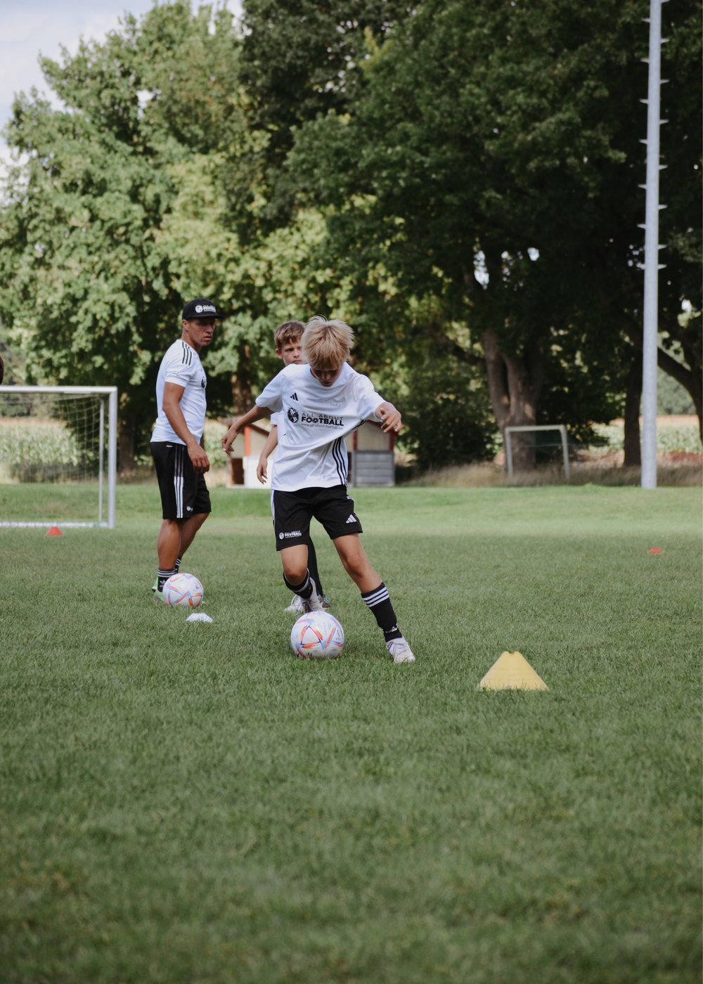 Talentteams von All About Football im Training